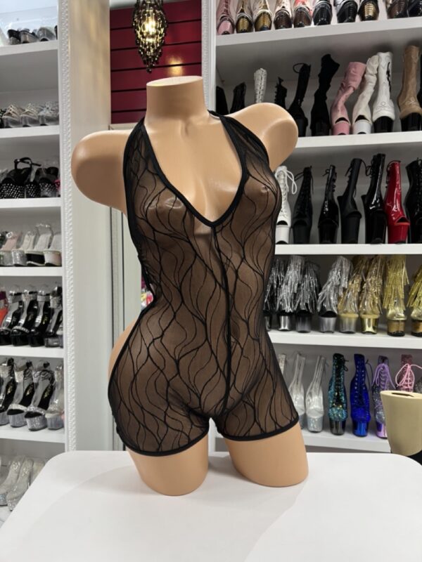 Open Back Lace Romper - Image 3