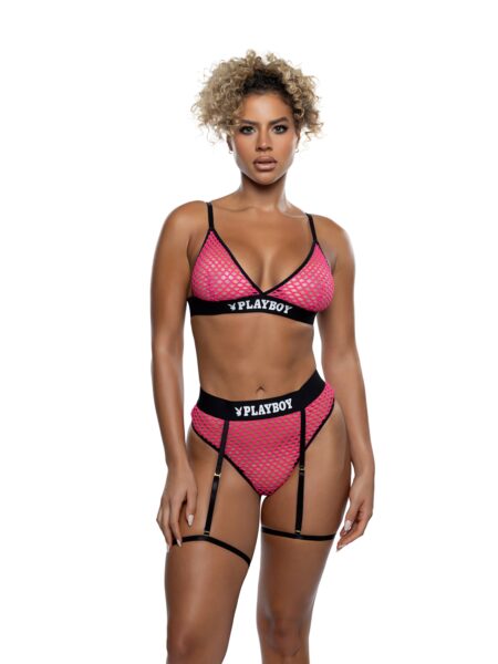 Erotic Bunny 2pc Set Hot Pink