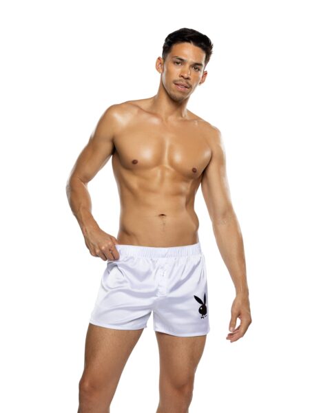 Mens White Bunny Boxer