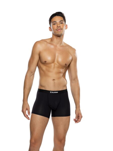 Mens Playboy Boxer Briefs Black