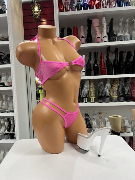 Hot Pink Shimmer Bikini