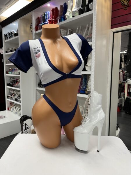 Patriotic Soccer Fan Set two-piece athletic inspired costume outfit