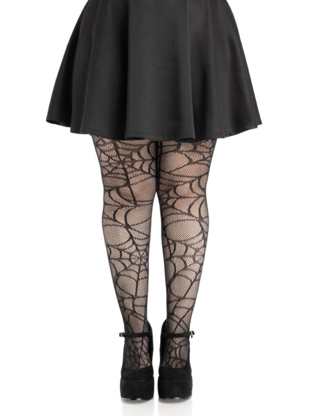 Spiderweb Net Tights - BLACK