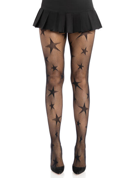 Star Net Tights - BLACK
