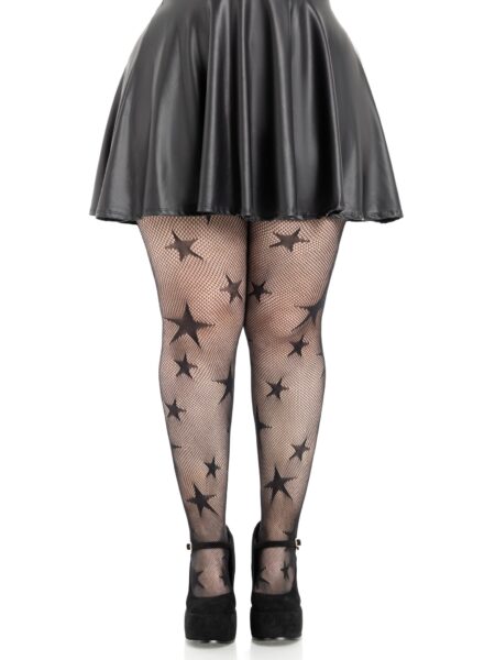 Star Net Tights - BLACK
