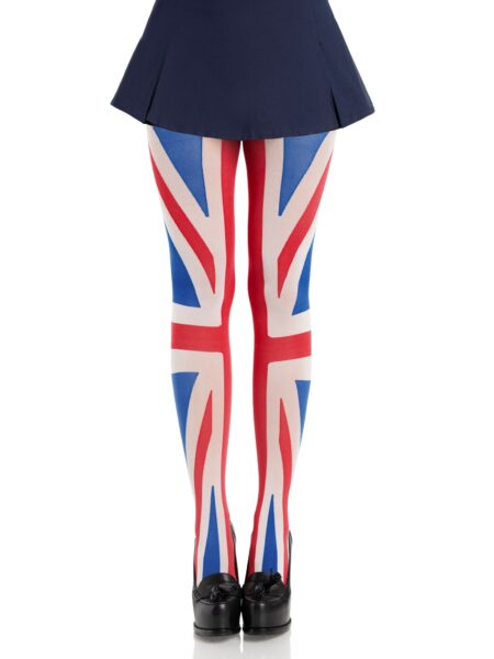 Union Jack Opaque Tights - MULTICOLOR