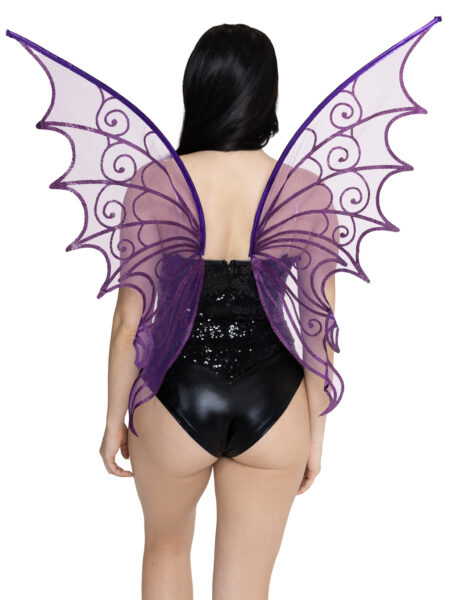 Glitter Strapless Pixie Wings – PURPLE — Pleasure Zone Houston