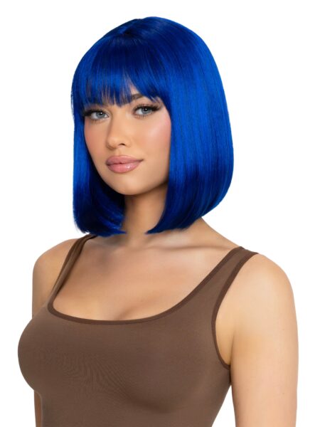 Angled Bob Wig - BLUE