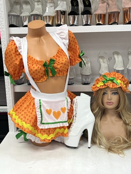 Blossom Babe Orange Costume Leg Avenue three-piece Halloween outfit