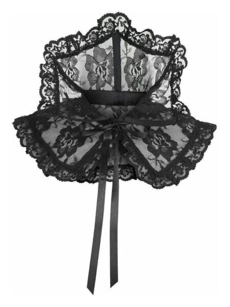Black Lace Neck Collar — Pleasure Zone Houston