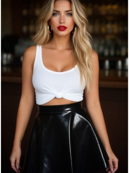 Black Patent Skirt — Pleasure Zone Houston