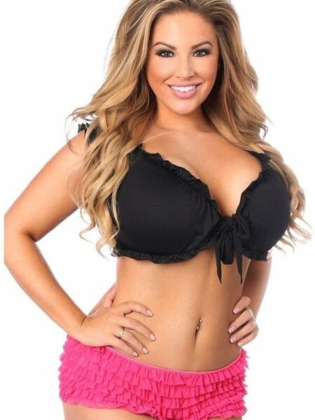 Black Peasant Top — Pleasure Zone Houston