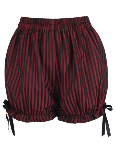 Black/Red Stripe Brocade Bloomers — Pleasure Zone Houston