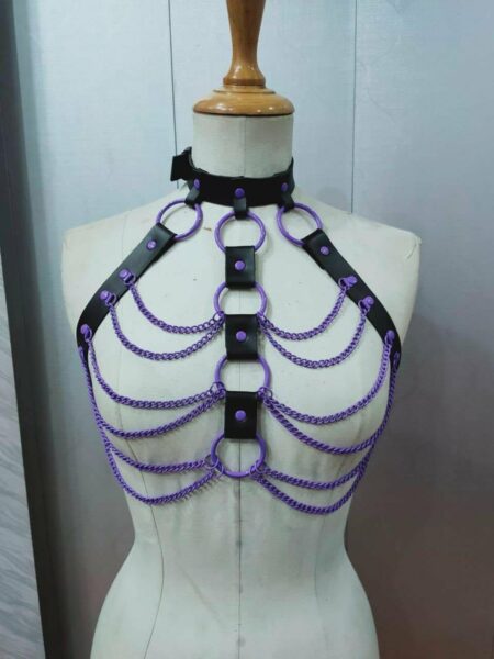 Candy Collection – Purple Chain Harness — Pleasure Zone Houston