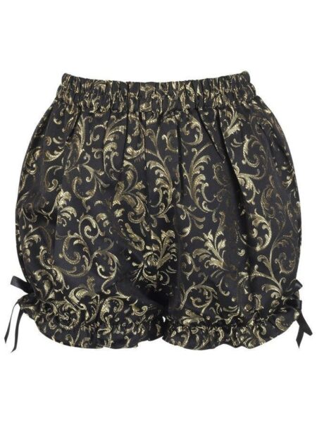 Gold/Black Brocade Bloomers — Pleasure Zone Houston