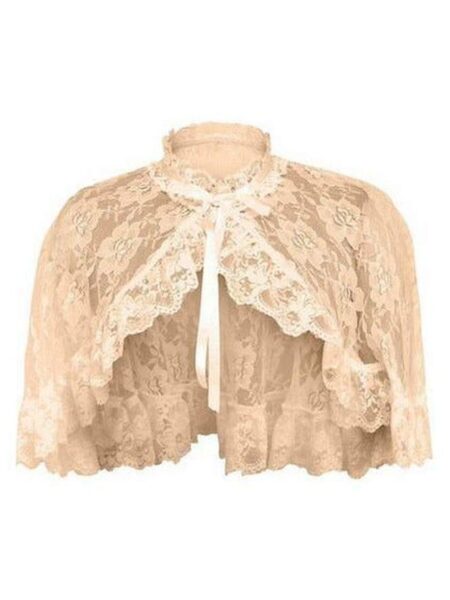 Ivory Lace Cape — Pleasure Zone Houston