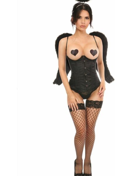 Lavish 3 PC Sexy Midnight Angel Corset Costume — Pleasure Zone Houston
