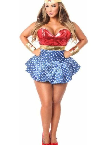 Lavish 3 PC Superhero Corset Dress Costume — Pleasure Zone Houston