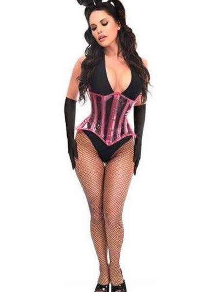 Lavish 4 PC Pink Festival Bunny Corset Costume — Pleasure Zone Houston