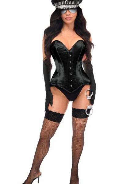 Lavish 5 PC Under Arrest Cop Police Corset Costume — Pleasure Zone Houston