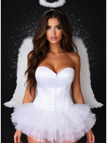 Lavish Flirty Angel Corset Costume — Pleasure Zone Houston