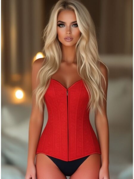 LIMITED EDITION Lavish Red Lace Overbust Corset — Pleasure Zone Houston