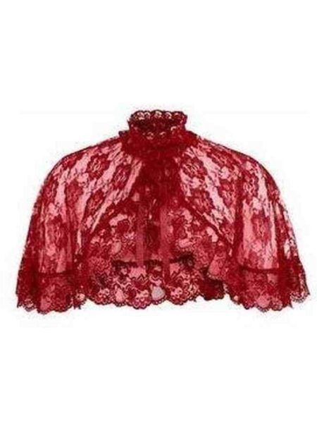 Red Lace Cape — Pleasure Zone Houston