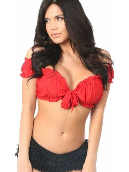 Red Peasant Top — Pleasure Zone Houston