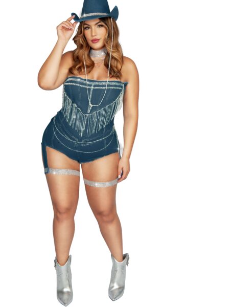 Plus Denim & Diamonds Cowgirl