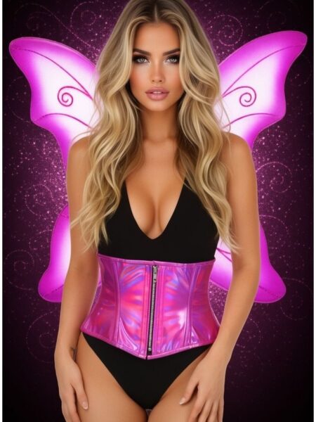 Top Drawer 2 PC Fuchsia Pixie Fairy Corset Costume — Pleasure Zone Houston