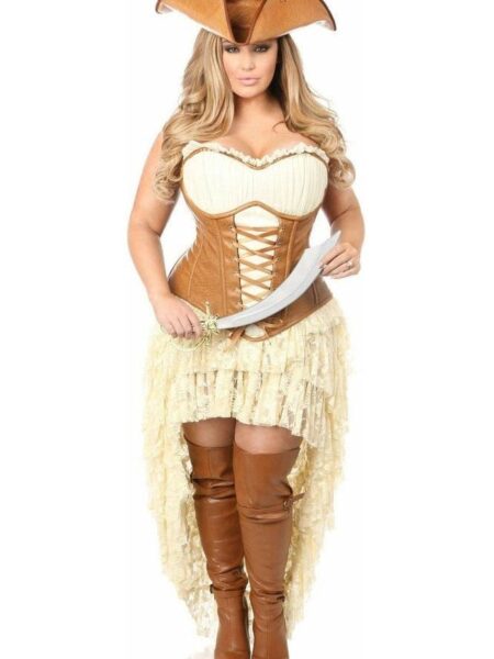 Top Drawer 4 PC Sexy Pirate Corset Costume — Pleasure Zone Houston