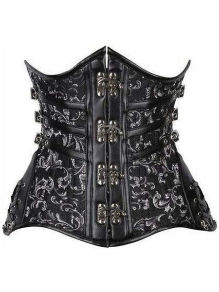 Top Drawer CURVY Steampunk Steel Double Boned Under Bust Corset — Pleasure Zone Houston