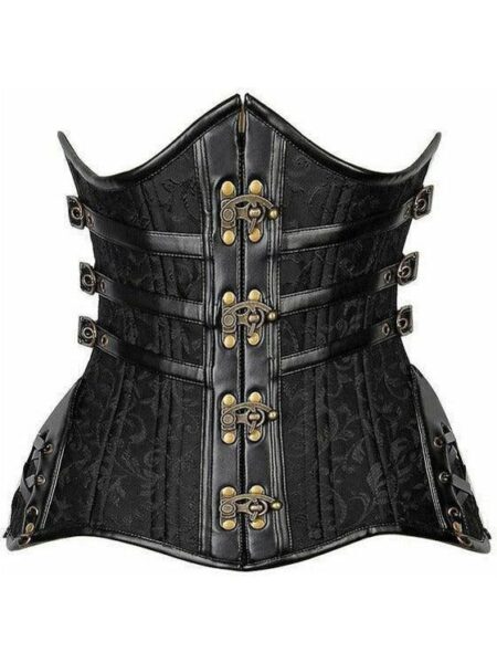 Top Drawer CURVY Steampunk Steel Double Boned Under Bust Corset — Pleasure Zone Houston