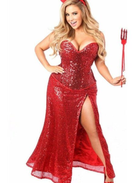 Top Drawer Premium Sequin Devil Costume — Pleasure Zone Houston
