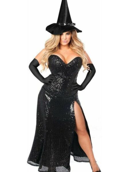 Top Drawer Premium Sequin Witch Corset Costume — Pleasure Zone Houston
