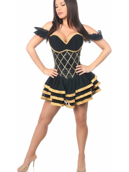 Top Drawer Steel Boned Egyptian Corseted Dress — Pleasure Zone Houston