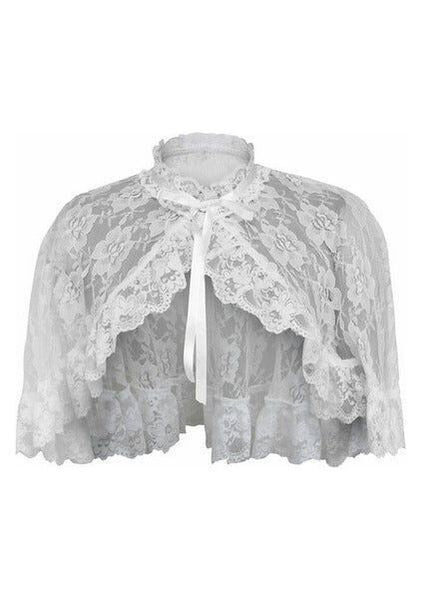 White Lace Cape — Pleasure Zone Houston