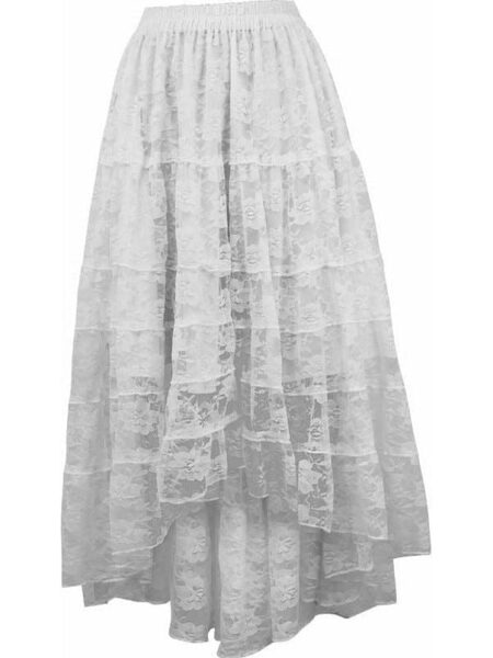 White Lace Skirt — Pleasure Zone Houston